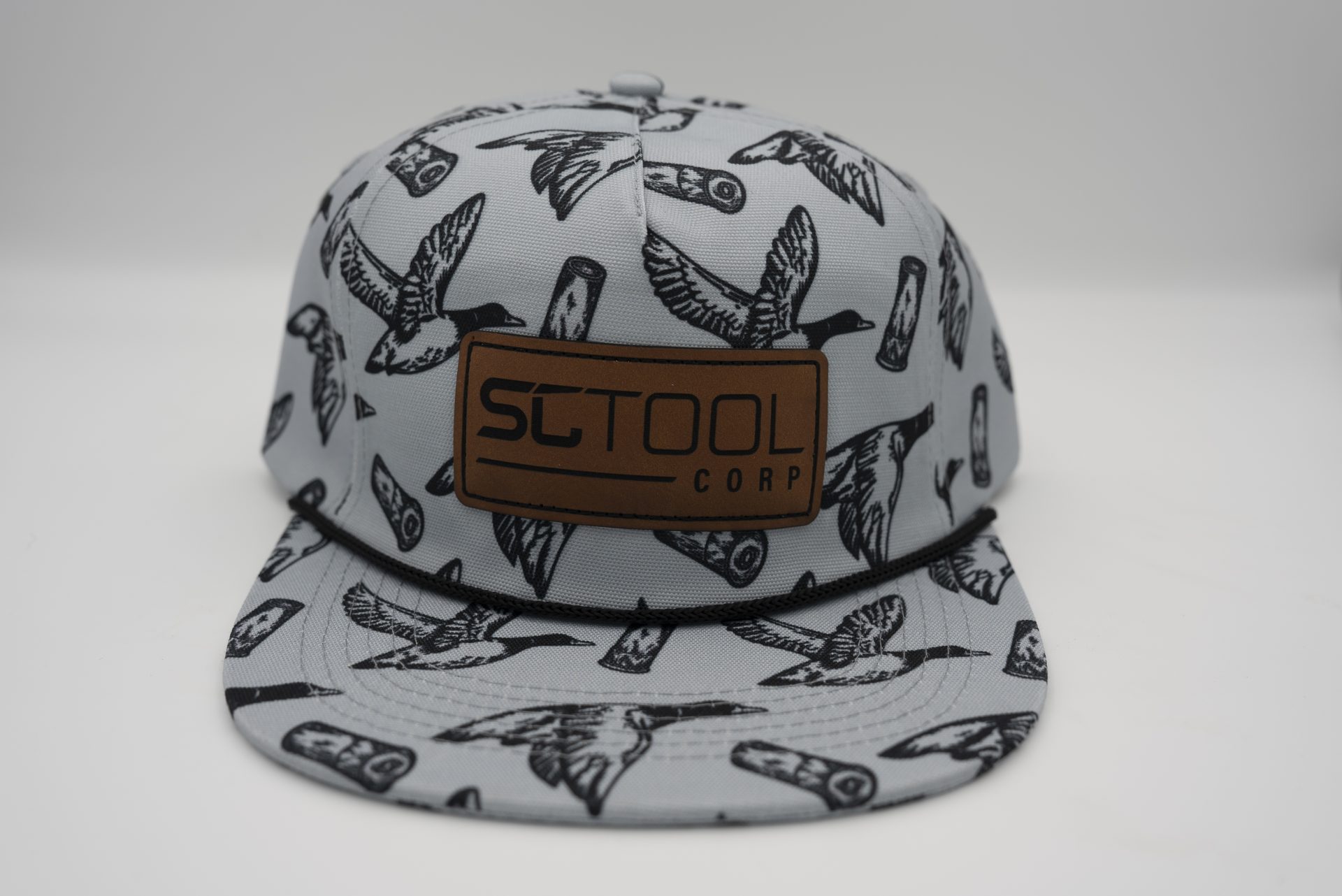 Gray Duck and Shotgun Shell Snapback Hat